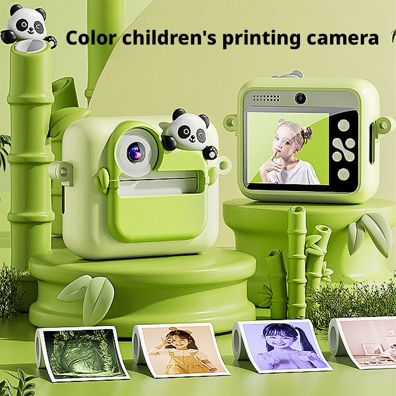 K22 Panda Instant Camera Toy for Kids, 4800W, Built-in Printer, 1200mAh - Image 1