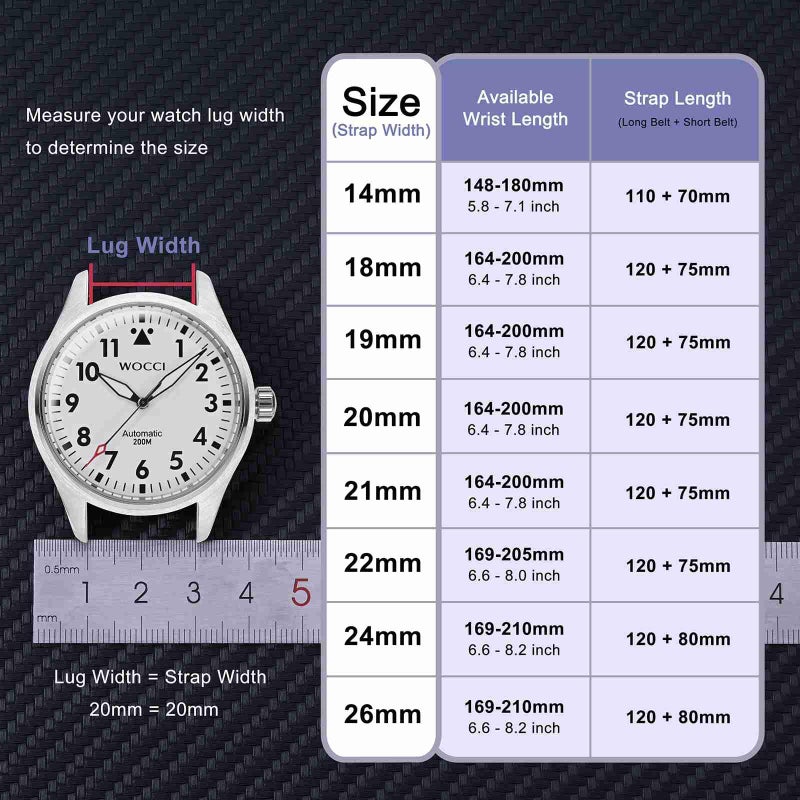 WOCCI 22mm Watch Band, Italian Leather, Embossed Alligator Grain, Gold Buckle (Brown) - Image 4