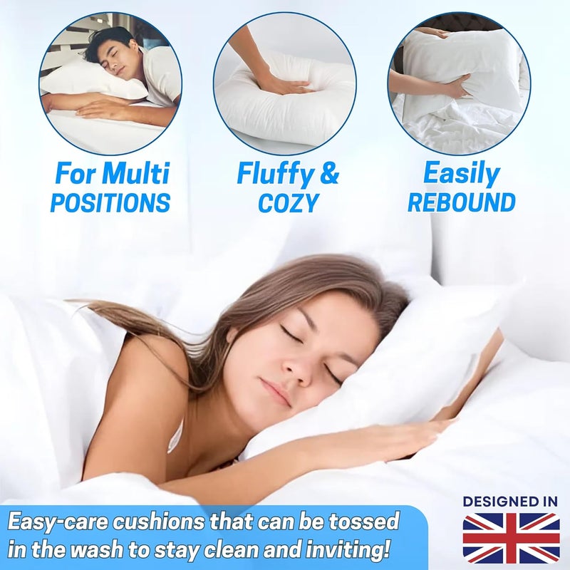 OSBED Luxury Cushion Inner Pads - Pack of 2, 50 x 50cm - Soft Polyester Filling for Home Decor - Image 4