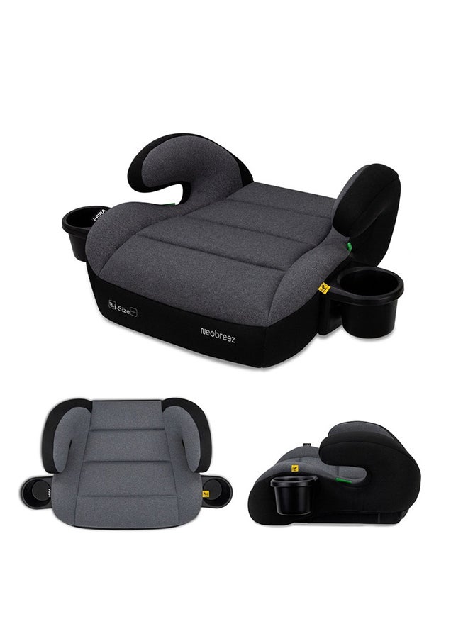 neobreez I-Fira I-Size Backless Booster Car Seat,  Double Padded Foam,  Compact, Lightweight & Portable Kids Car Seat, Arm Rest Seat, 2 Cup Holder, Ecer129 (6-12Yrs, 125-150Cm, 22-36Kg, 2Yrs Warranty)  - Image 1