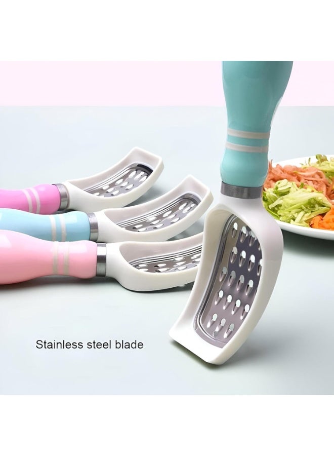 Happy Home Stainless Steel Multi-Blade Grater | Perfect for Vegetables, Fruits & Cheese | Easy to Clean, Safe & Durable Kitchen Tool - Image 2