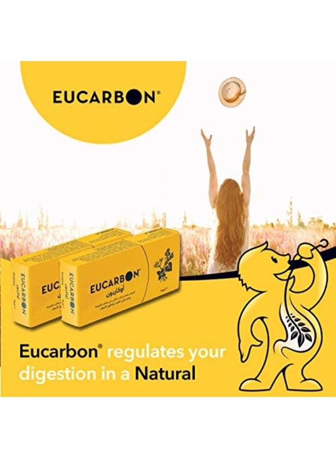 يوكاربون Eucarbon 100 Tablets – Natural Laxative & Digestive Relief – For Constipation, Bloating & Indigestion - Image 2