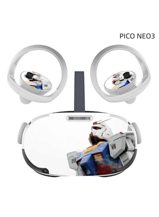Loquat Applicable To PICO NEO 3 Game Machine Protective Film All-in-one Anti-scratch Color Film VR Glasses Cartoon Wear-resistant Stickers-Color:013 - Image 1