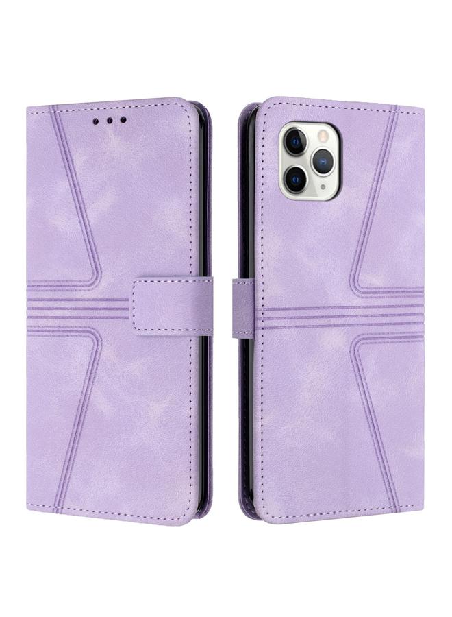 Zaboon Case For iPhone 11 Pro Triangle Solid Color Leather Phone Case - Image 1