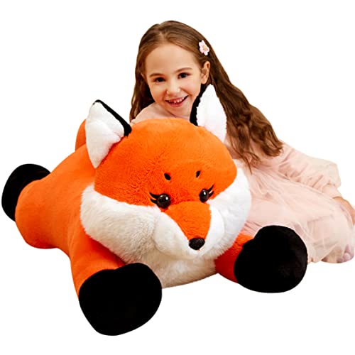 IKASA Giant Fox Stuffed Animal Plush Toy 30 inches Large Big Jumbo Soft Toys for Kids Girls Boys Girlfriend - Image 1