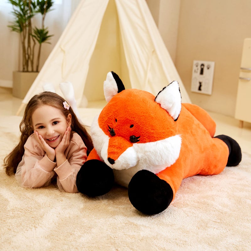 IKASA Giant Fox Stuffed Animal Plush Toy 30 inches Large Big Jumbo Soft Toys for Kids Girls Boys Girlfriend - Image 3