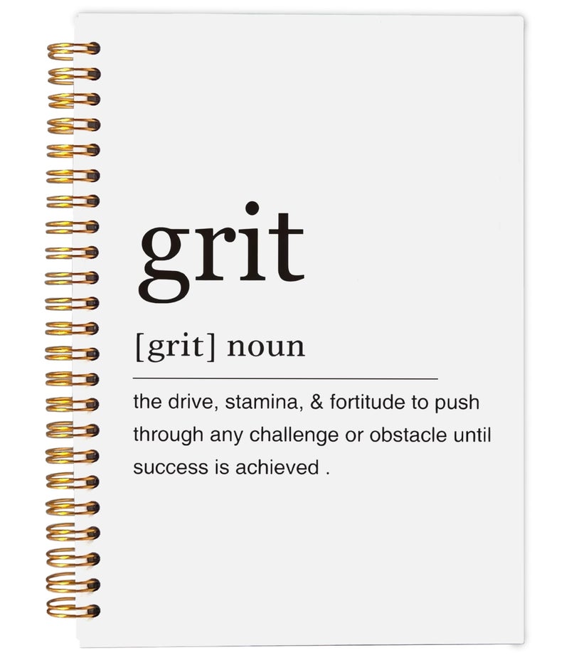 Ecezatik Inspirational Spiral Notebook,Inspirational Journal,Inspirational Journal for Women Men Writing,Grit Spiral Notebook 8.3Ã—5.5 Inch - Image 1