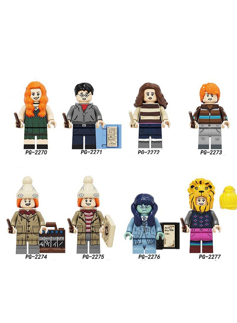 مجموعة من 8 قطع من ألعاب مكعبات البناء التعليمية للأطفال من سلسلة الأفلام للأولاد حقيبة هدايا - Image 1