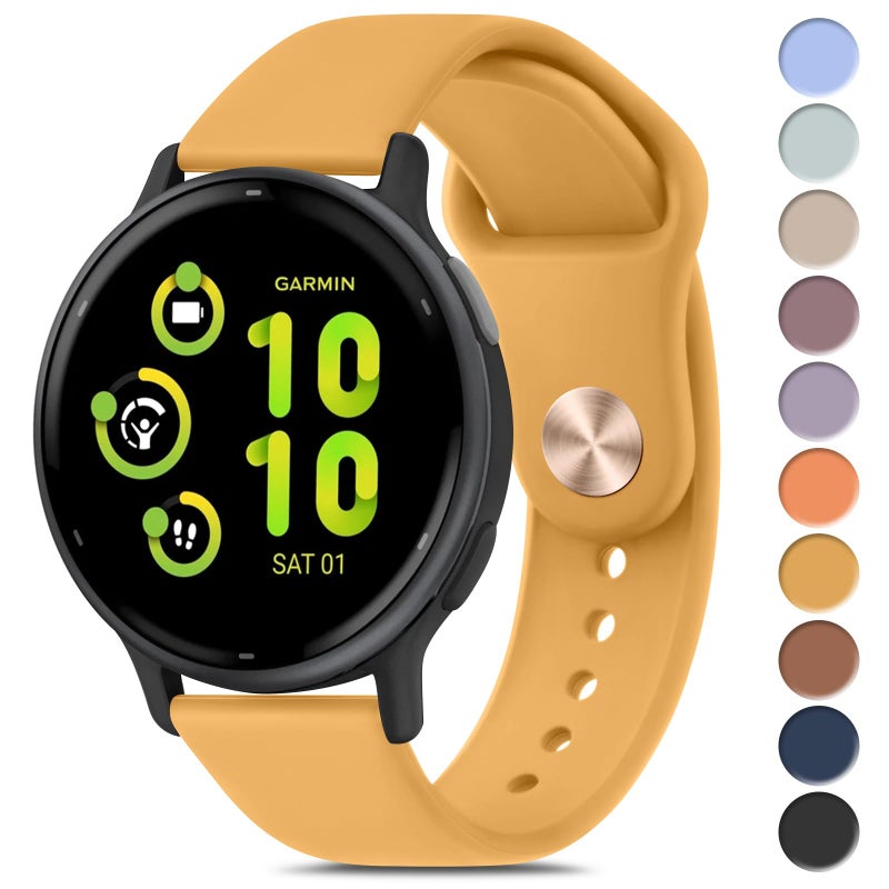Meliya Bands Compatible with Garmin Vivoactive 5 / Vivoactive 3 Watch Band, Garmin Venu 2 Plus / Venu Sq / Venu Watch Bands Women Men, Soft Silicone Sport Replacement Strap for Garmin Vivoactive 5, - Image 1