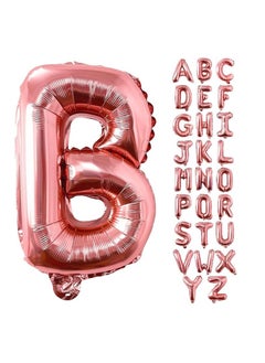 Party with Emma Rose Gold Letter A to Z Balloons 32 inch Large Alphabet Balloons Rose Gold Helium Foil Letter Balloon Banner for Birthday Party Anniversary Wedding Decoration (Rose Gold-B)  - Image 4
