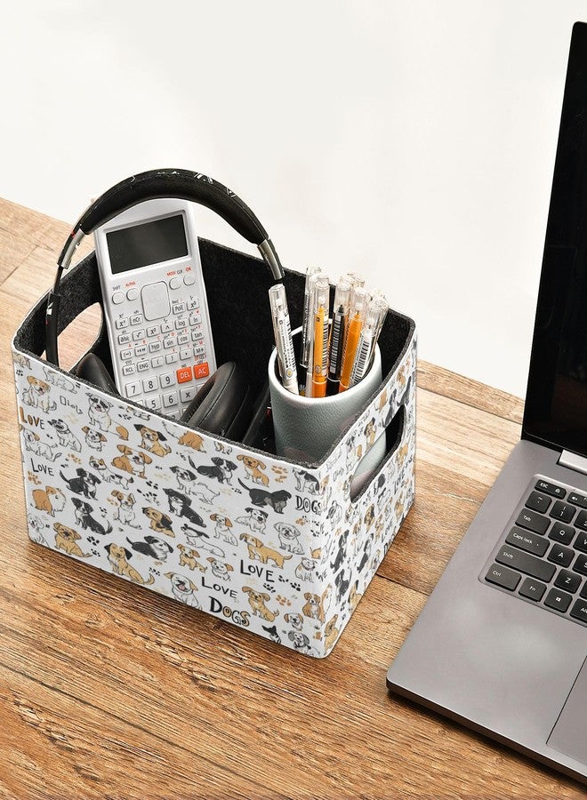 Kcldeci 2-Pack Foldable Storage Baskets, Textured Woven Fabric, Sturdy Organizing Bins for Shelves, Closet, Nursery, Toy - Image 5