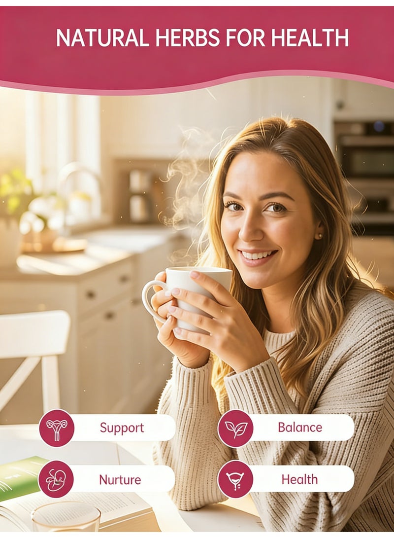WinsTown Fertility Tea for Preconception, 2 Packs | All-Natural Herbal Blend to Support Reproductive Health & Optimize Chances of Conceiving | Doctor Designed with Mint Flavor, 30 Tea Bags Each (Total 60 Bags) - Image 3