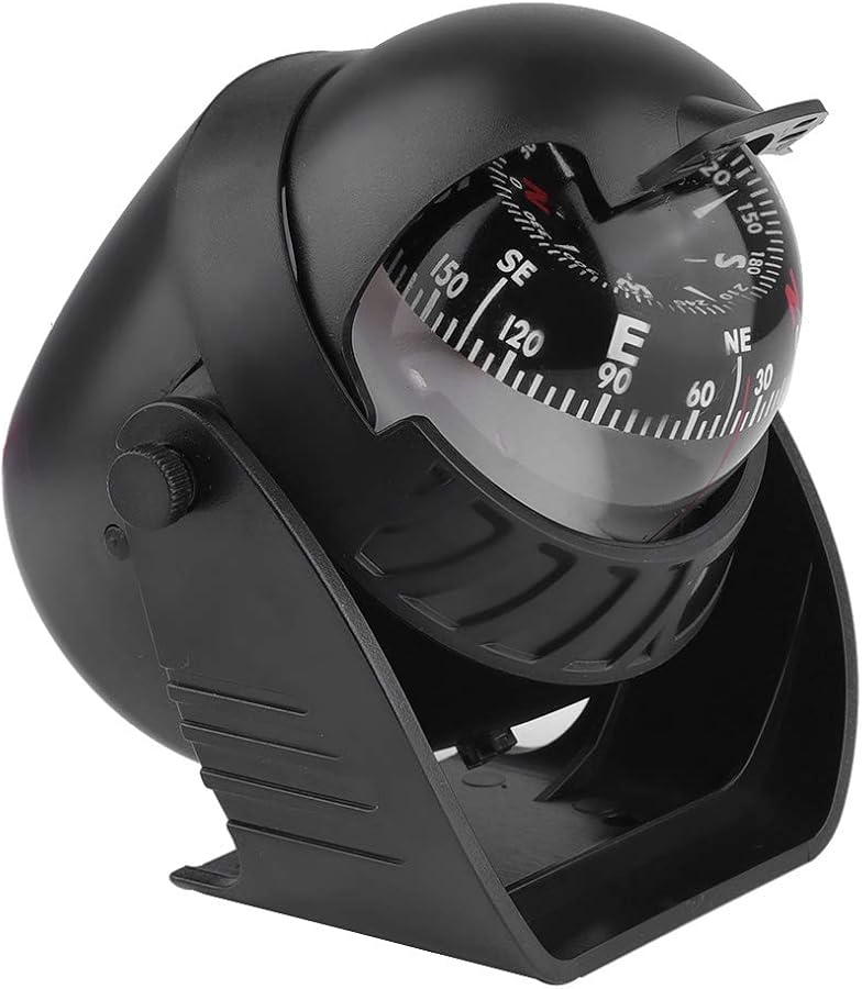Portable Self Adhesive Compass Ball for Car Truck Boat Marine Navigation Tool with Magnifier - Image 4