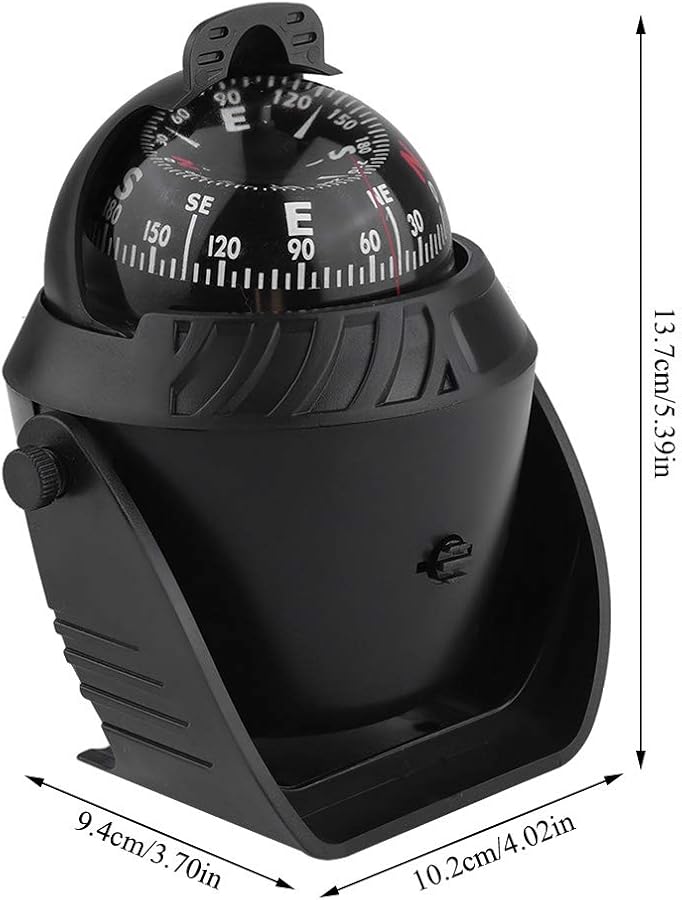 Portable Self Adhesive Compass Ball for Car Truck Boat Marine Navigation Tool with Magnifier - Image 3