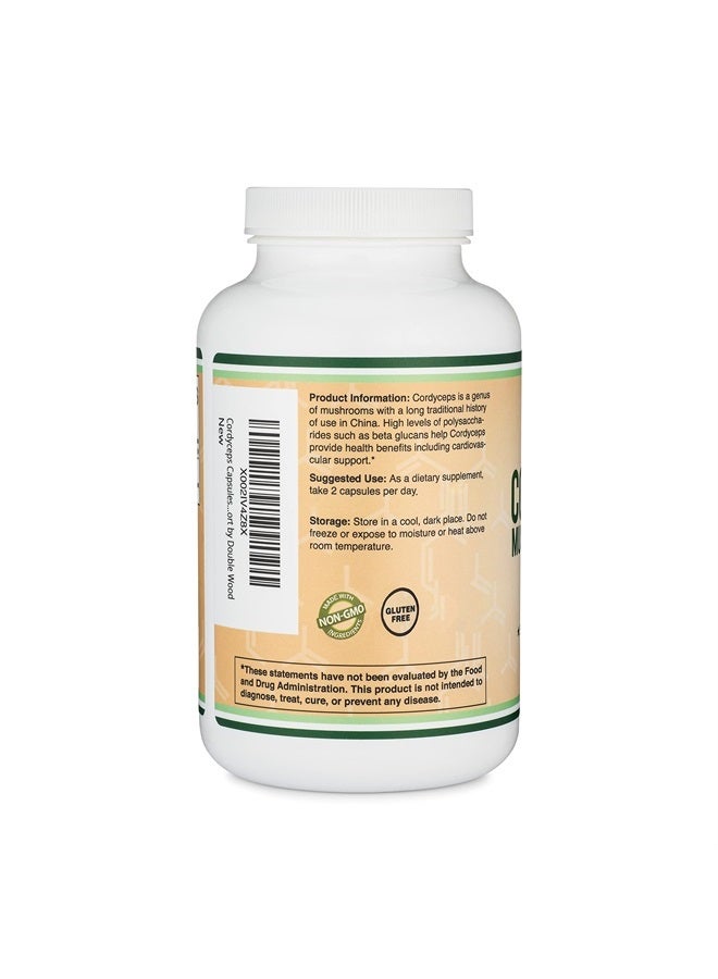 Double Wood Supplements كبسولات كورديسيبس (مستخلص فطر كورديسيبس سينينسيس) 210 كبسولة، إمداد لمدة 3.5 شهر، 1000 مجم (7% من السكريات المتعددة مع ألفا وبيتا جلوكان) دعم عام ودعم الشيخوخة من شركة دبل وود - Image 4