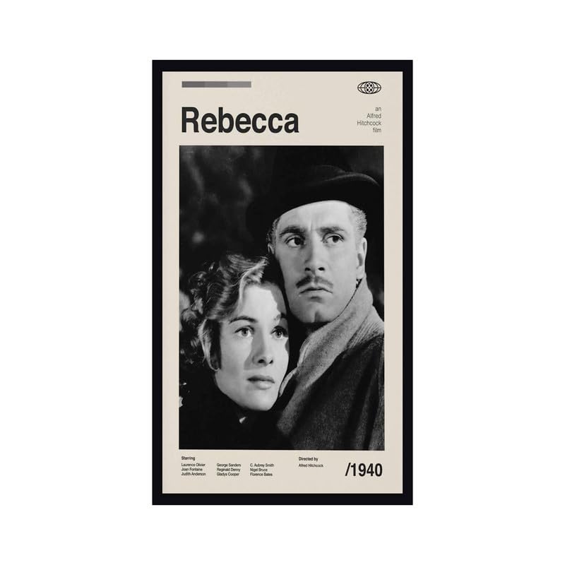 BLINKART BLINKART Aesthetic Rebecca 1940 Movie Photo Frame Album Poster Mid Century Wall Art Print Decor For Home Bedroom Living Room Bedroom Home Office Study Room  - Image 1