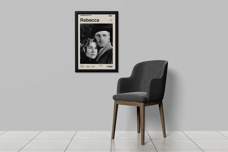 BLINKART BLINKART Aesthetic Rebecca 1940 Movie Photo Frame Album Poster Mid Century Wall Art Print Decor For Home Bedroom Living Room Bedroom Home Office Study Room  - Image 5