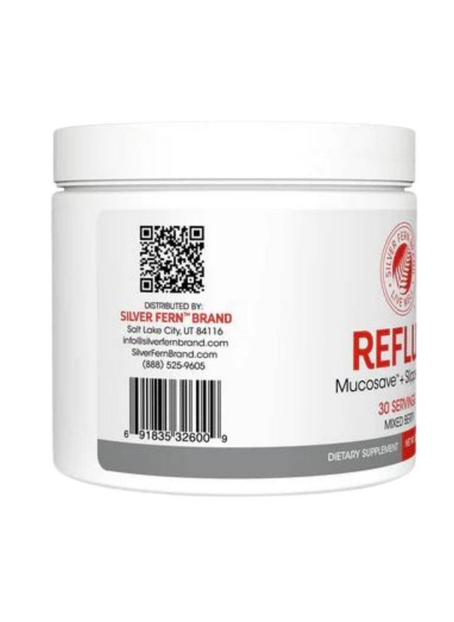 Reflux Digestive Supplement - Peach Mango Flavor - Each Tub = 30 Scoops = 30 Servings - Mucosal Support for Acid Issues - with Mucosave FG and Slippery Elm Bark (2 Tubs)