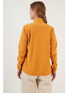 Lela High Collar Zipper Pocket Fleece Cardigan Women's Fleece 5907002  - Image 4