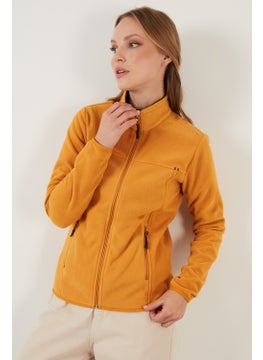 Lela High Collar Zipper Pocket Fleece Cardigan Women's Fleece 5907002  - Image 5
