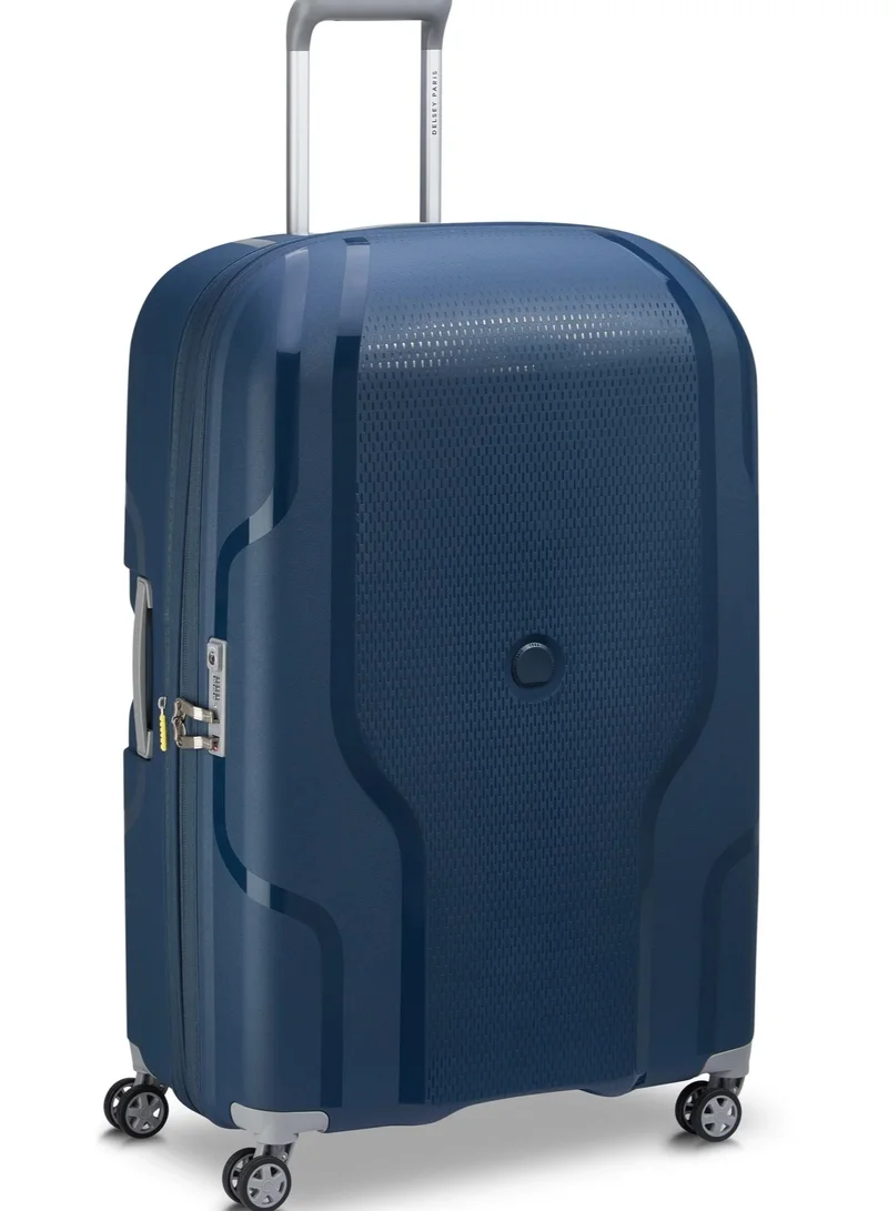 ديلسي _باريس حقيبة سفر كلافيل قابلة للتوسيع بعجلات مزدوجة  سم - أزرق جينز