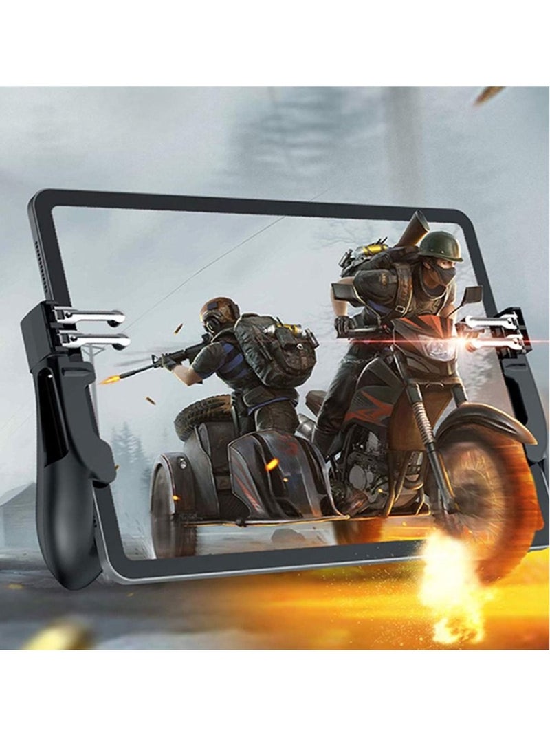 Captaintech Mobile Game Controller for iPad/Tablet  Semiconductor Cooling Gamepad Six Finger Gamepad Aim Button Gamepad for PUBG Fortnite Knives Out Call of Duty - Image 1