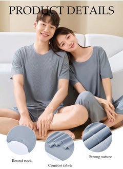 Men's Pajamas Set Short Sleeve Summer Relaxed Pajamas Round Neck High Elastic Breathable Thin Pajamas Set - pzsku/Z6ED802B65E2C88EAF7B1Z/45/_/1720054505/5d56b1f7-9932-407c-8b83-e8c1d342bb50