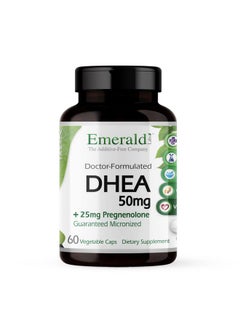 Emerald Labs Dhea 50Mg Dietary Supplement With Dhea Pregnenolone And Tocotriene Complex Cognitive Function Metabolism And Healthy Hormone Levels 60 Vegetable Capsules