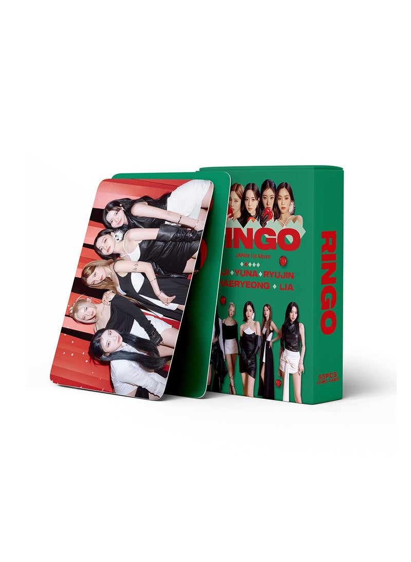 NIBEMINENT 55 Pcs Kpop ITZY RINGO Lomo Cards Card For Fans Collection Gifts - Image 2