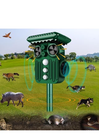 Ultrasonic Animal Repeller with LED Flashing Light Motion Sensor and Waterproof Device for Farm Birds Gophers Moles Snakes Cat ect - pzsku/Z6ED818925E5409E9088BZ/45/_/1711435952/a794c7f1-c52f-44a9-969b-be1f457fc94c