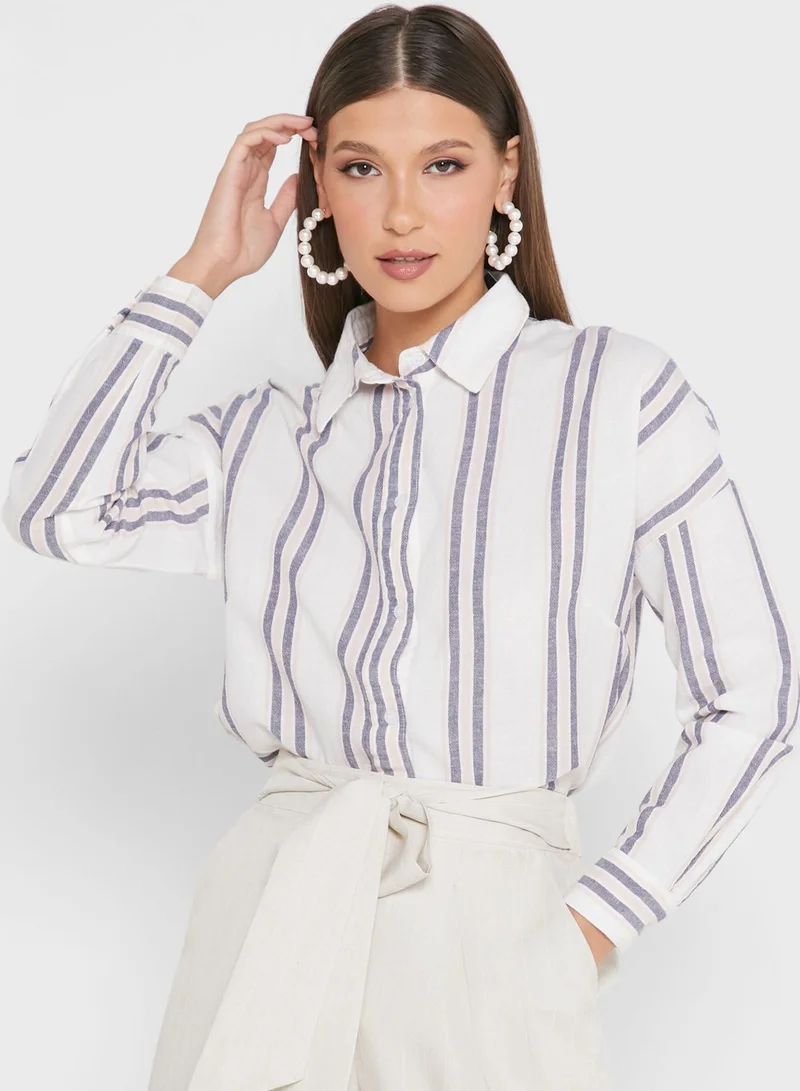DOROTHY PERKINS Striped Oversized Shirt
