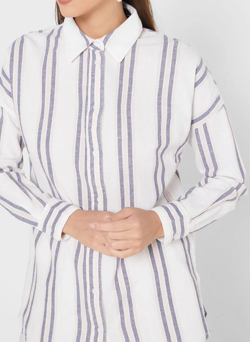 DOROTHY PERKINS Striped Oversized Shirt