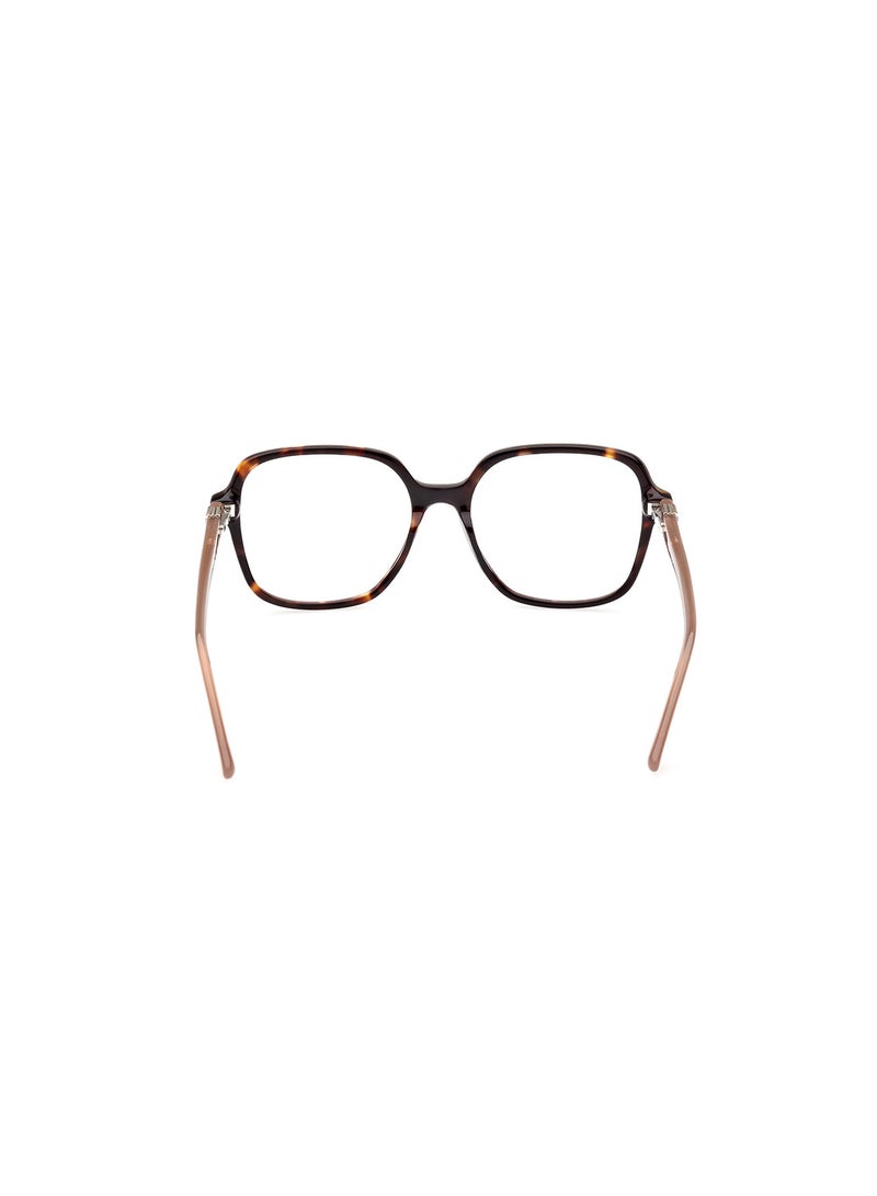 GUESS Women's Square Shape Eyeglass Frames - GU293805253 - Lens Size: 53 Mm - Dark Havana - Image 4