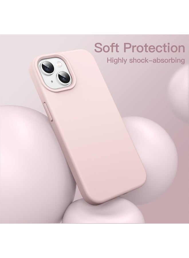 Jetech Silicone Case for iPhone 14 6.1-Inch, Silky-Soft Touch Full-Body Protective Phone Case, Shockproof Cover with Microfiber Lining (Pink) - Image 4
