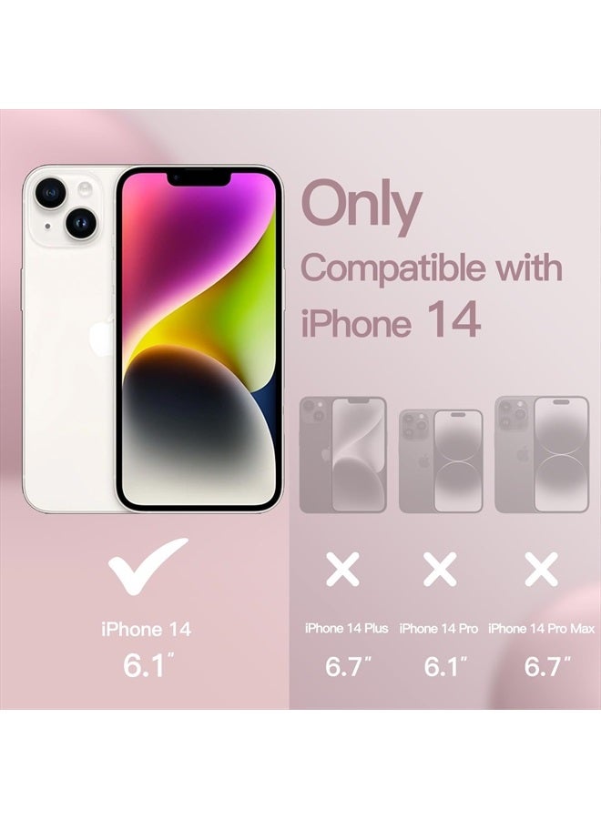 Jetech Silicone Case for iPhone 14 6.1-Inch, Silky-Soft Touch Full-Body Protective Phone Case, Shockproof Cover with Microfiber Lining (Pink) - Image 2