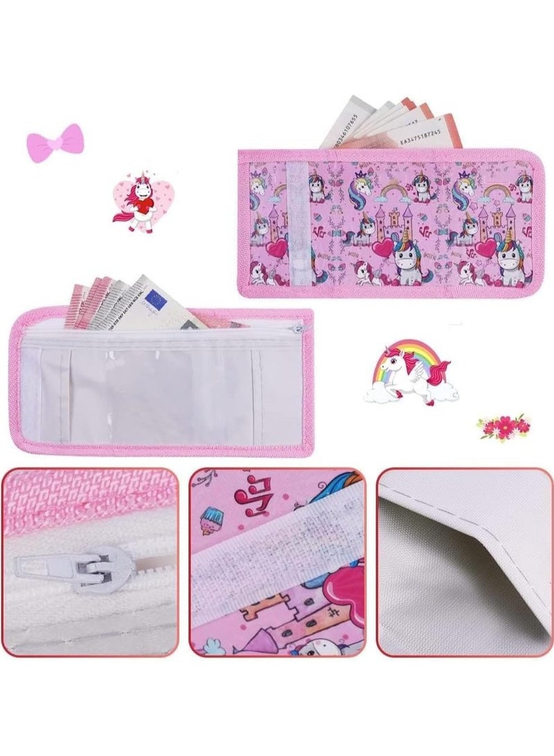general Unicorn Stationery Set, including 2 pencil cases, a ruler, an eraser, a pencil sharpener and a money bag, Unicorn Stationery set for men and women - Image 4