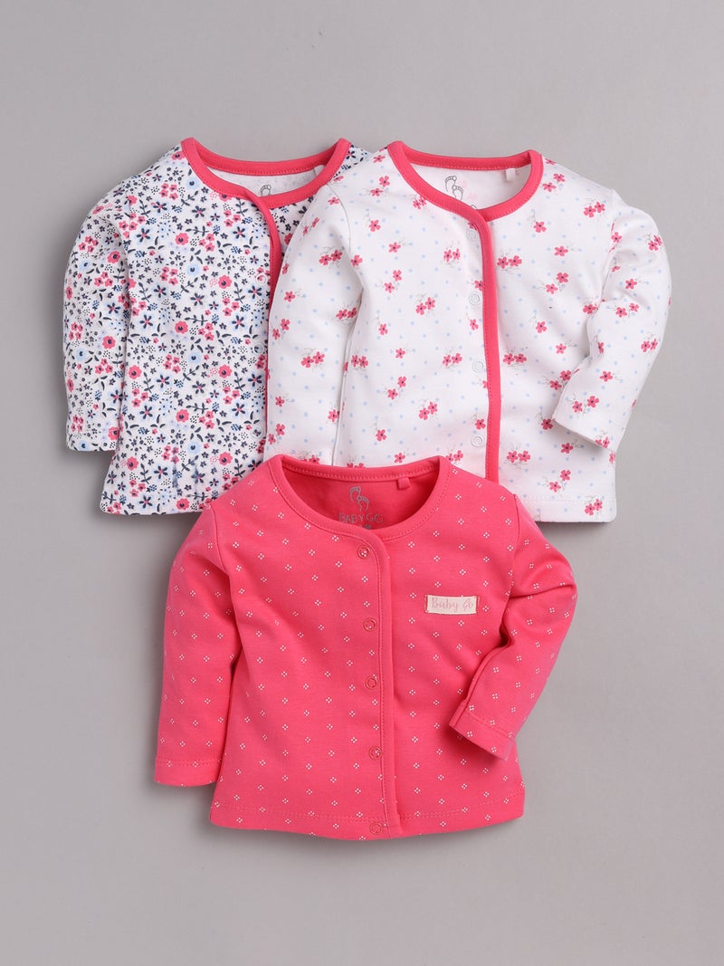 BABY GO Full Sleeve Clothing Set for Baby Boys & Girls | Baby T-Shirts|Pack of 3 - Image 1