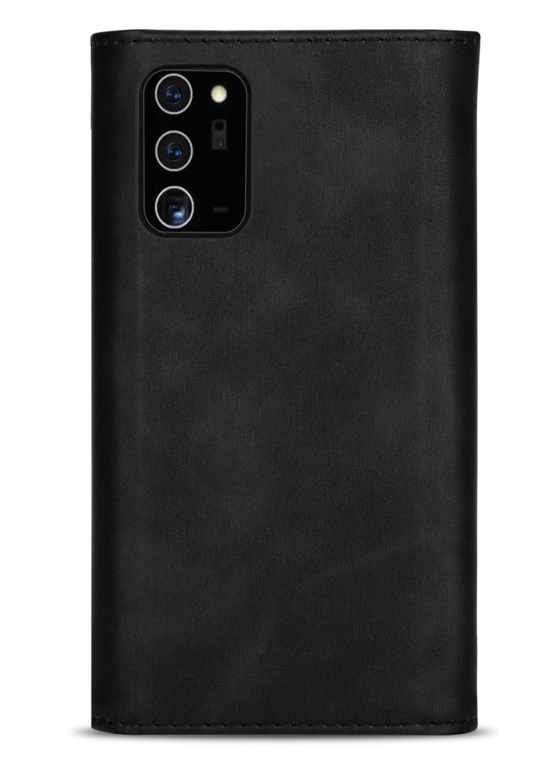 Suteni Flip Cover Card Slots Leather Phone Case for Samsung - Image 1