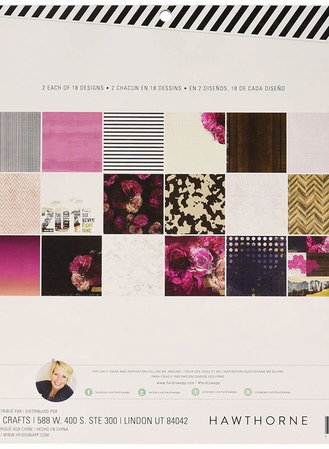 Heidi Swapp دفتر ورق، متعدد الألوان، 12-x-12 بوصة - Image 2