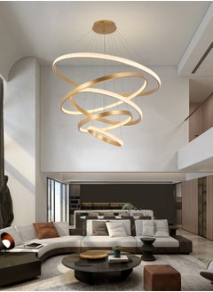 Villa Entrance Foyer Luxury Big 5 Ring Chandelier Light,Grand Dia 120cm Gold Modern High Ceiling Chandelier Living Room,Adjustable Color Temperature Acrylic Chandelier Lamp - pzsku/Z6ED875AA5AC0F76EE4A8Z/45/_/1704719472/49eaa7f1-b840-475a-856b-801efe166ac9