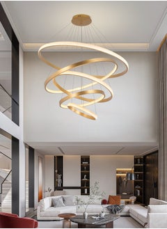 Villa Entrance Foyer Luxury Big 5 Ring Chandelier Light,Grand Dia 120cm Gold Modern High Ceiling Chandelier Living Room,Adjustable Color Temperature Acrylic Chandelier Lamp - pzsku/Z6ED875AA5AC0F76EE4A8Z/45/_/1704719492/6bbc6037-e755-476f-a831-dae0605a61a8