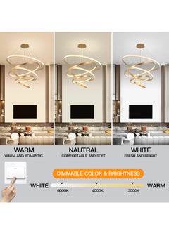 Villa Entrance Foyer Luxury Big 5 Ring Chandelier Light,Grand Dia 120cm Gold Modern High Ceiling Chandelier Living Room,Adjustable Color Temperature Acrylic Chandelier Lamp - pzsku/Z6ED875AA5AC0F76EE4A8Z/45/_/1704719503/e99800bf-b761-4736-8487-478159fa852a