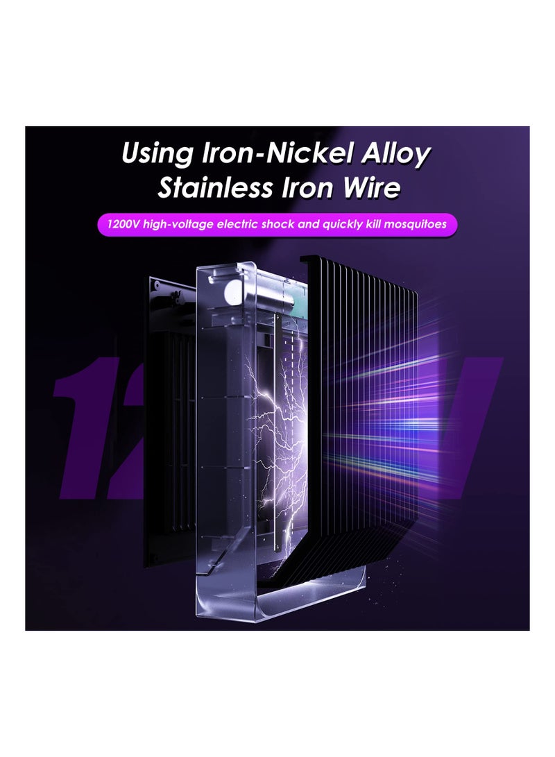 SYOSI Electric Bug Zapper Indoor Mosquito Portable Killer Insect Fly Trap for Home Kitchen Bedroom Living Room Balcony UV Lamp Light - Image 3