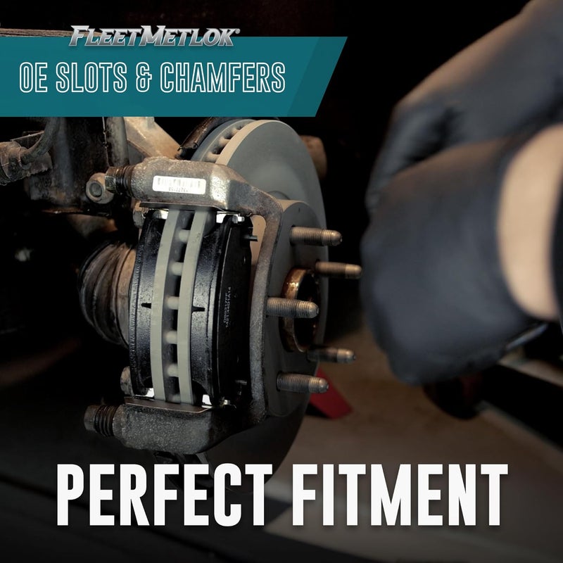 Bendix Fleet Metlok MKD557FM Semi-Metallic Front Brake Pads for Ford E-250 Econoline 1994-1992, E-350 Econoline 1994-1992, E-350 Econoline Club Wagon 1994-1992 - Image 4