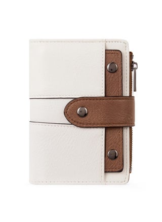 Small Wallet For Women Leather Bifold Multi Mini Card Holder Organizer Designer Ladies Zipper Coin With Removable Id Window 0 Beige With Brown - pzsku/Z6ED8CBA2A2AC458399B6Z/45/_/1714991037/1dfbbbf8-d406-4cc8-8c9c-1612159991db