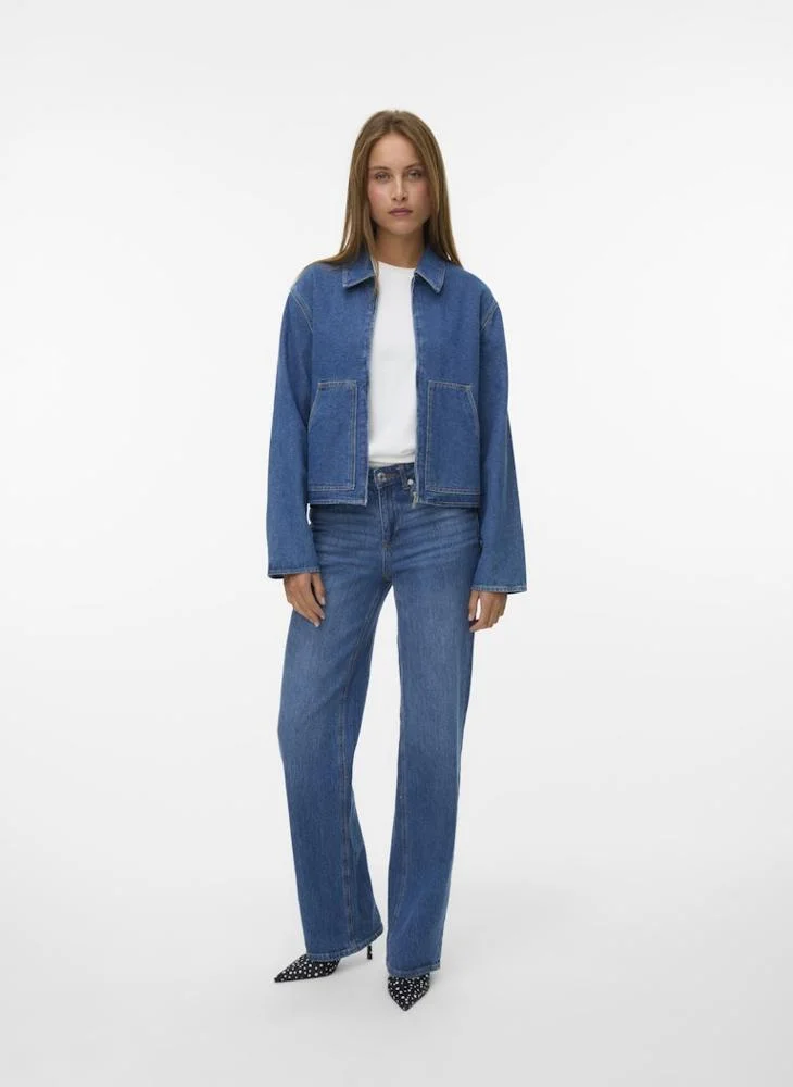 Vero Moda  VMAURA LS DENIM JACKET SI342 for Women | Best Price UAE