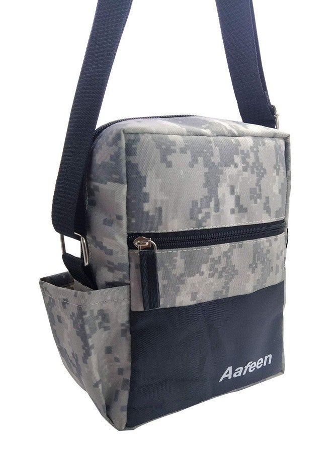 Aafeen Polyester Shoulder Sling Cross Body Travel Office Business messenger Bag(Military Grey,25x16x8cm) - Image 5