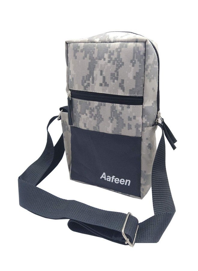 Aafeen Polyester Shoulder Sling Cross Body Travel Office Business messenger Bag(Military Grey,25x16x8cm) - Image 2