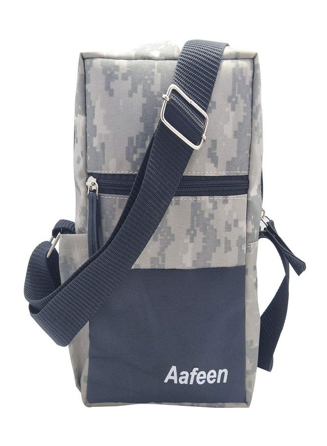 Aafeen Polyester Shoulder Sling Cross Body Travel Office Business messenger Bag(Military Grey,25x16x8cm) - Image 3