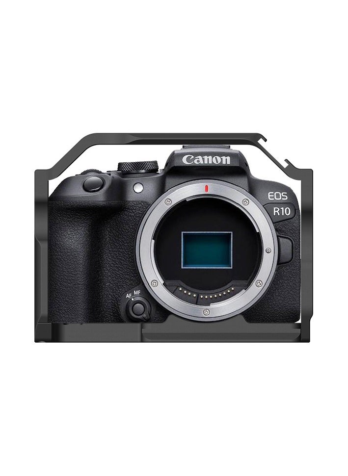 Generic - Aluminum Alloy Camera Cage for Canon EOS R10 – Precision Fit with Accurate Cutouts, Ergonomic Design for Comfortable Grip, Rich Interfaces for Accessory Expansion, Vertical Shooting Stabilizer, and Video Photography Kit ﻿ ﻿ - Image 1